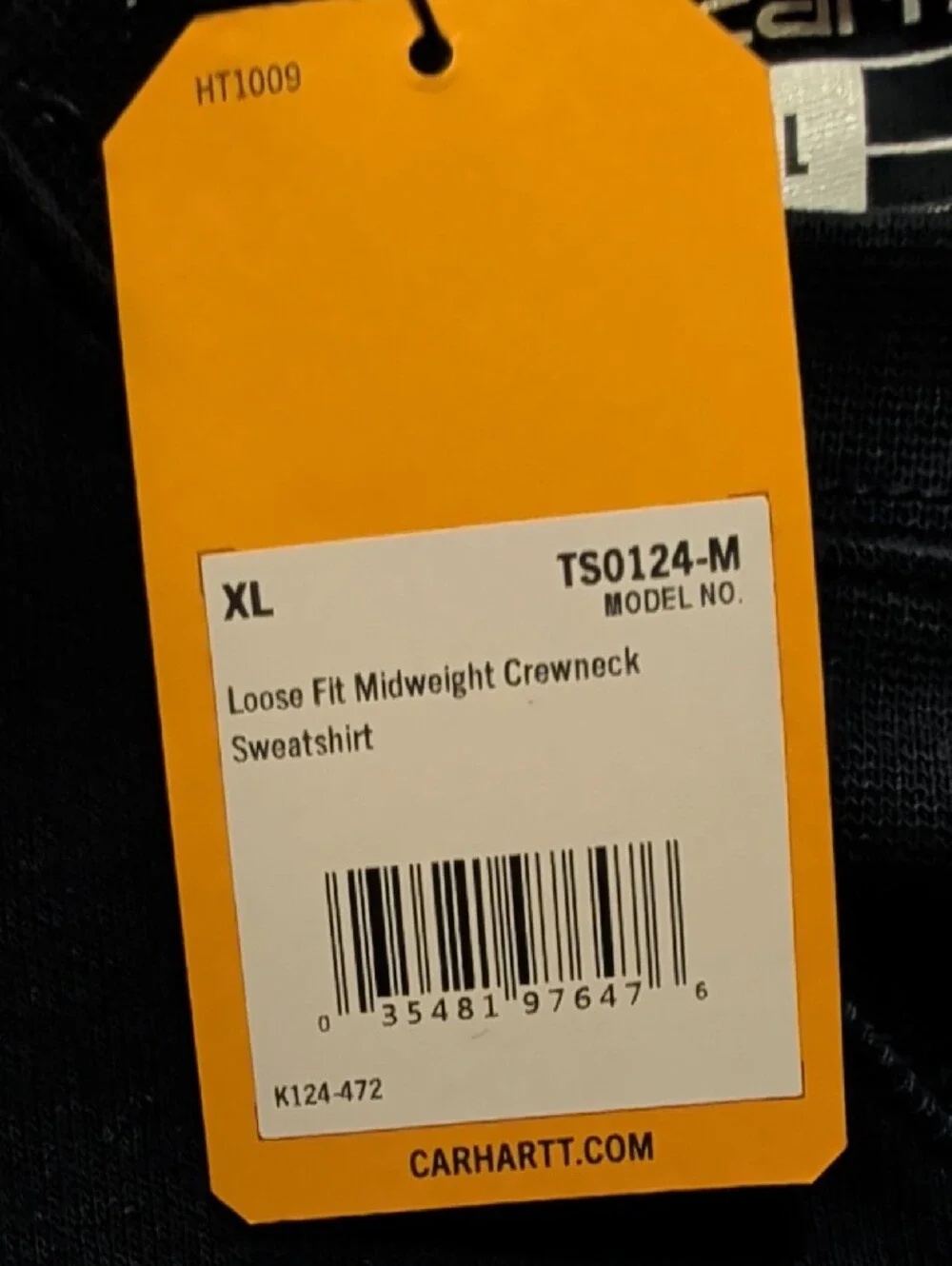 Carhartt Men's Loose Fit Midweight Crewneck Sweatshirt NWT Size XL